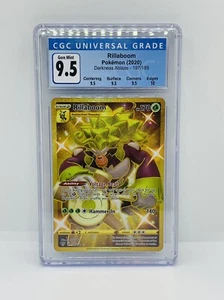 CGC 9.5 GEM MINT Pokemon Rillaboom Gold Secret Rare Full Art 197 Darkness Ablaze - Picture 1 of 2
