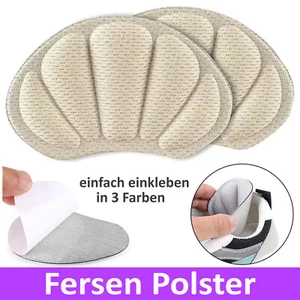 2x Fersenpolster Schuheinlagen Fersenkissen Fersensporn Anti-slip Einlegesohlen - Bild 1 von 6