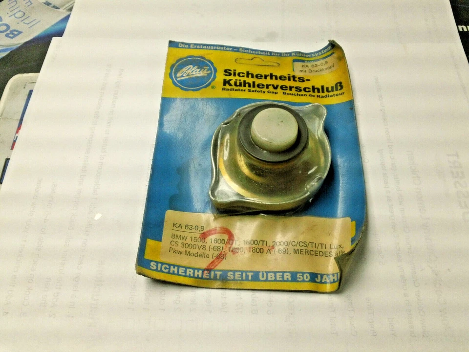 BLAU RADIATOR CAP KA63-0,9 63MM FITS- BMW 1500,1600/GT,1800/TI,2000C,CS,TI - Image 1 of 1