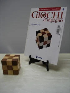 Giochi d'ingegno in legno 4 - Fabbri Editori 2004 con fascicolo - Il Serpente - Foto 1 di 3