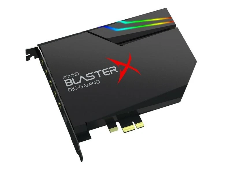 Creative Sound BlasterX AE-5 Hi-Resolution PCIe Gaming Sound Card DAC RGB Aurora - Image 1 of 4