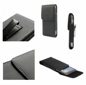 for Cubot S308 Case Metal Belt Clip Synthetic Leather Vertical Premium - Picture 1 of 9
