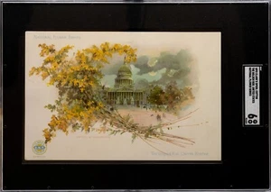 Juego de 5 TARJETAS COMERCIALES Clark's Thread H701 National Flower Series 1893 (SGC 6 EX/MT) - Imagen 1 de 11