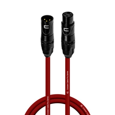 3 Pin XLR Male to Female Balanced Cable - Custom Length Color Microphone Cord - Image 1 of 4