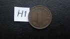 Wwii Antique Germany 1938 E 3Rd Reich Ss Nazi Eagle Swastika 1 Pfennig Coin H1