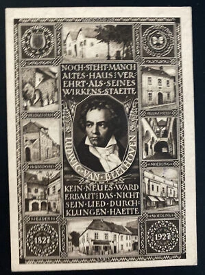 1927 Vienna Austria First Flight Postcard Airmail Cover To Breslau Germany - Image 1 of 2