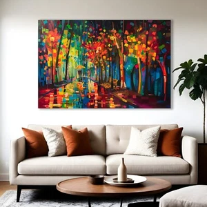 Evening Walk - Canvas Print Mandrarte - Abstract Artwork - Picture 1 of 5
