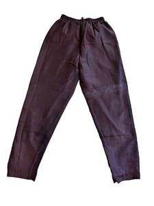 Vintage 1996 100% Silk Pants Size Small Jogging Pants - Picture 1 of 11