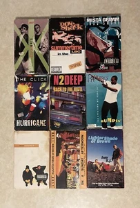Cassette Tape Singles Collection Lot Vintage Retro 1990’s Rap Hip Hop Cassingles - Foto 1 di 3