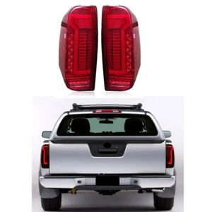 Red LED Tail Lights For Nissan Navara D40 Frontier 2005-15 Sequential Rear Lamp - Picture 1 of 11