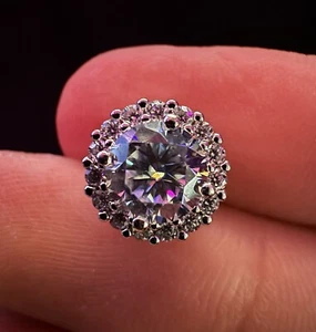 VVS1 Diamant Magnet-Ohrringe (18kt. Weißgold) - Bild 1 von 5