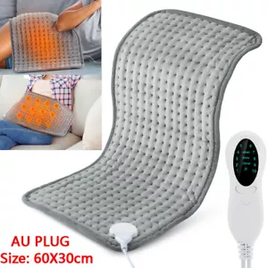 Electric Heating Pad Auto Off Fast Heat Neck Shoulder Back Pain Relief Warm Mat - Picture 1 of 12