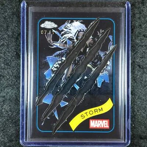 2025 Topps Chrome Marvel STORM Wolverine Adamantium Garra Cromo Negro 7/10 - Imagen 1 de 1