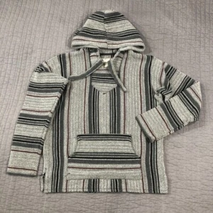 Suéter Miguel Geraldo Hombres Grande Gris Baja Manta Sudadera con Capucha Alfombra Droga Playa Surf - Imagen 1 de 24