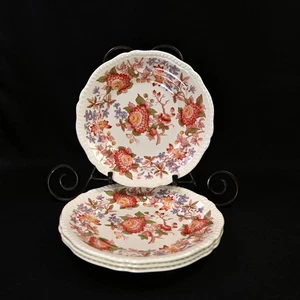 Spode Copeland 4 Salatteller 7 3/4" rot Spode's Aster Gadroon Rand 1951 - Bild 1 von 15