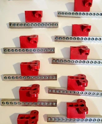 NSi GBA2-14 Isolated Ground Bar AL/CU 2-14 AWG 14-Circuit Lot of 10 New - Image 1 of 2