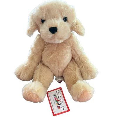 Douglas Sitting Puppy Dog Plush Tan Golden Lab Retriever 2011 Stuffed Animal 7in - Image 1 of 4