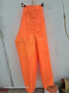 Ligero PVC Impermeable Lluvia Babero Mono Pantalones Construcción Pesca Ropa de Lluvia - Imagen 1 de 5
