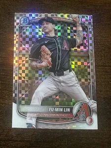 2025 Bowman Cromo 1° Bowman Geometrico Yu-Min Lin Arizona Diamondbacks - Foto 1 di 2