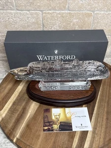 WATERFORD CRYSTAL CRUISE SHIP FIGURINE 10" NEW IN BOX MINT CONDITION 109341 - Picture 1 of 16
