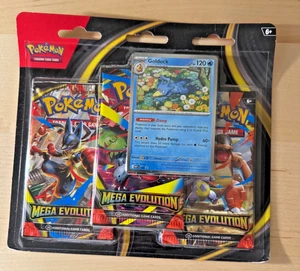 Pokémon TCG Mega Evolution 3er Blister - Golduck Promo Karte - Factory Sealed - Bild 1 von 2