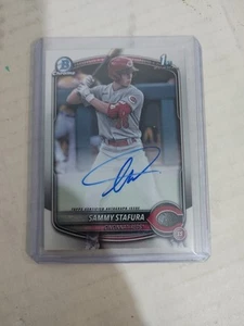 2025 Bowman Chrome Sammy Stafura 1st Card Autograph CPA-SS - Picture 1 of 4