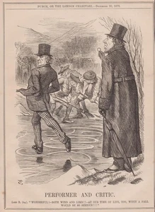 Grabado en madera perforada original de 1879 intérprete y crítico John Tenniel Joseph Swain - Imagen 1 de 2