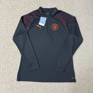 Tuta Manchester City allenamento top zip Dry Cell grigia uomo taglia large nuova con etichette - Foto 1 di 12