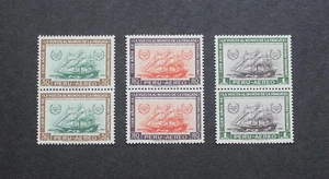 PERU - 1961 SCARCE BOB AIRMAIL AROUND THE WORLD TRIP SET IN MNH PAIRS RR - Picture 1 of 2