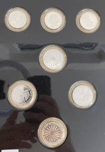 3 x 5 DM und 4 x 10 DM Gedenkmünzen - Feinsilber: 59,75g (Art.342) - Bild 1 von 2