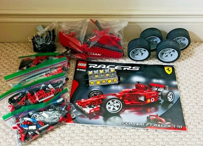 Lego 8386 Ferrari F1 Racer 1:10 Technic Model 100% Complete w/ Box V10 Engine - Image 1 of 2