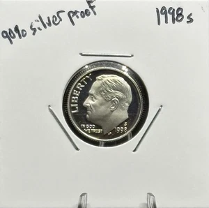 1998 S Proof Roosevelt Dime, 90% Silver, Extremely Low Mintage, Very Nice! 🔥🔥 - Picture 1 of 4