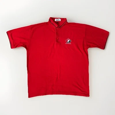 Camisa/camisa de golf/olas auténticas vintage del equipo de Canadá para hombre talla L Foto 1 de 4