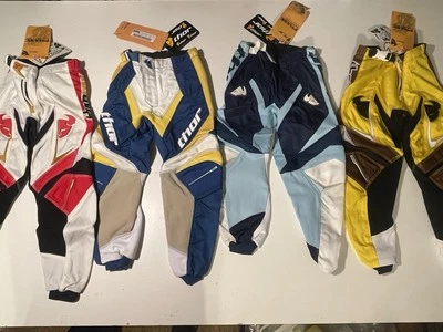 Thor Youth Size 20 Motocross Pants Lot 4 Pairs All Brand NEW W/Tags Old Stock - Image 1 of 4