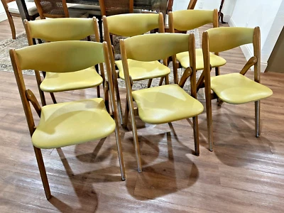 x6 Vintage Mid Century Norquist Coronet Wonderfold Folding Chairs 220 - Image 1 of 4