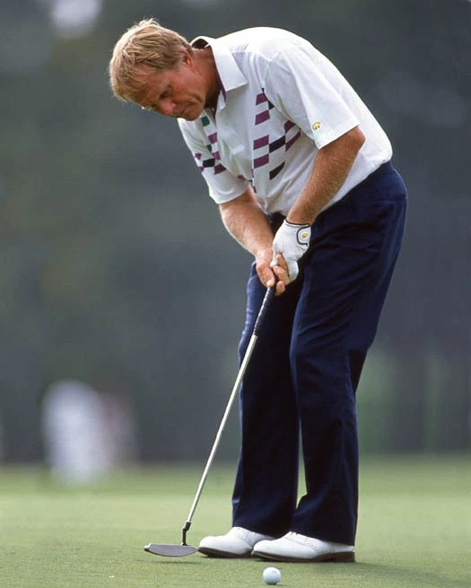 Cartel abierto de maestros con impresión fotográfica brillante Jack Nicklaus 1991 famoso golfista abierto Foto 1 de 1