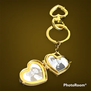 Things Remembered Heart Keychain Ring New Gold toned 2 photos - Picture 1 of 9