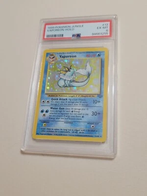 Vaporeon - Pokemon Jungle #12 - Excellent to Near Mint PSA 6 - Image 1 of 4
