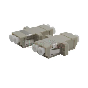 100pcs LC Multimode Duplex Fiber Optic Adapter LC Adapter LC Fiber Optic Flange - Picture 1 of 5