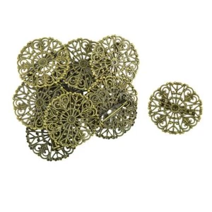 10pcs Blank Brooch Settings Cabochons Base Tray For Cabochon Cameo Findings - Picture 1 of 10