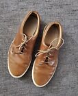 Nisolo Mens Diego Everyday Brown Leather Lace Up Sneaker Size 9