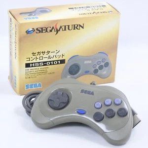 Sega Saturn GREY Official Controller Pad HSS-0101 Boxed Control Pad Tested 0223 - Picture 1 of 7