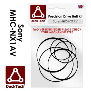 DeckTech® Cinture di Ricambio per Deck Cassette Sony MHC-NX1AV MHCNX1AV (Ver.2) - Foto 1 di 4