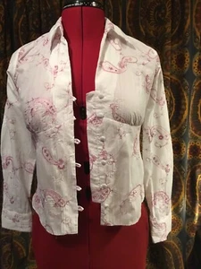 Dorothy Perkins White Floral Blouse 12-14 - Picture 1 of 7