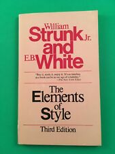 The Elements of Style by Strunk & White Third Edition 1979 Macmillan Paperback