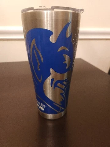 DUKE BLUE DEVILS Officialy Liscensed TERVIS 30 ounce Stainless Steel Travel Mug Cover