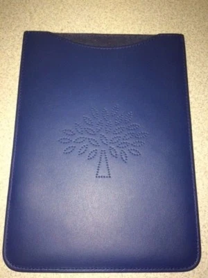 Mulberry leather iPad mini or eBook reader or tablet case  Blossom blue - Image 1 of 2