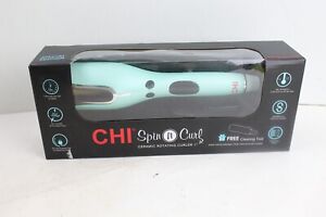 CHI Special Edition Spin N Curl Ceramic Rotating Curler 1” - Mint Green