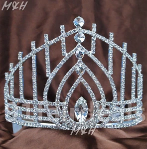 Wedding Bridal Crystal Hair Headband Crown Comb Tiara Prom Pageant Hair Jewelry - Picture 1 of 6
