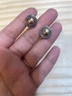 retired james avery 14k and sterling silver dome earrings